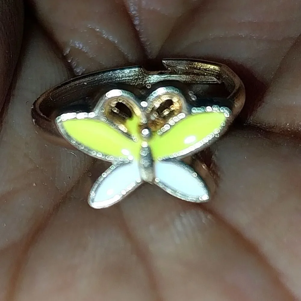 Super cute girls jeweled adjustable ring - Picture 3 of 4